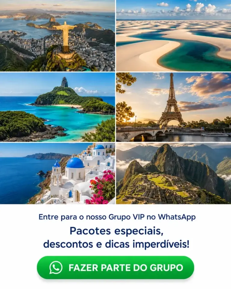 Grupo VIP Levart Viagens com pacotes especiais, descontos e dicas pelo WhatsApp
