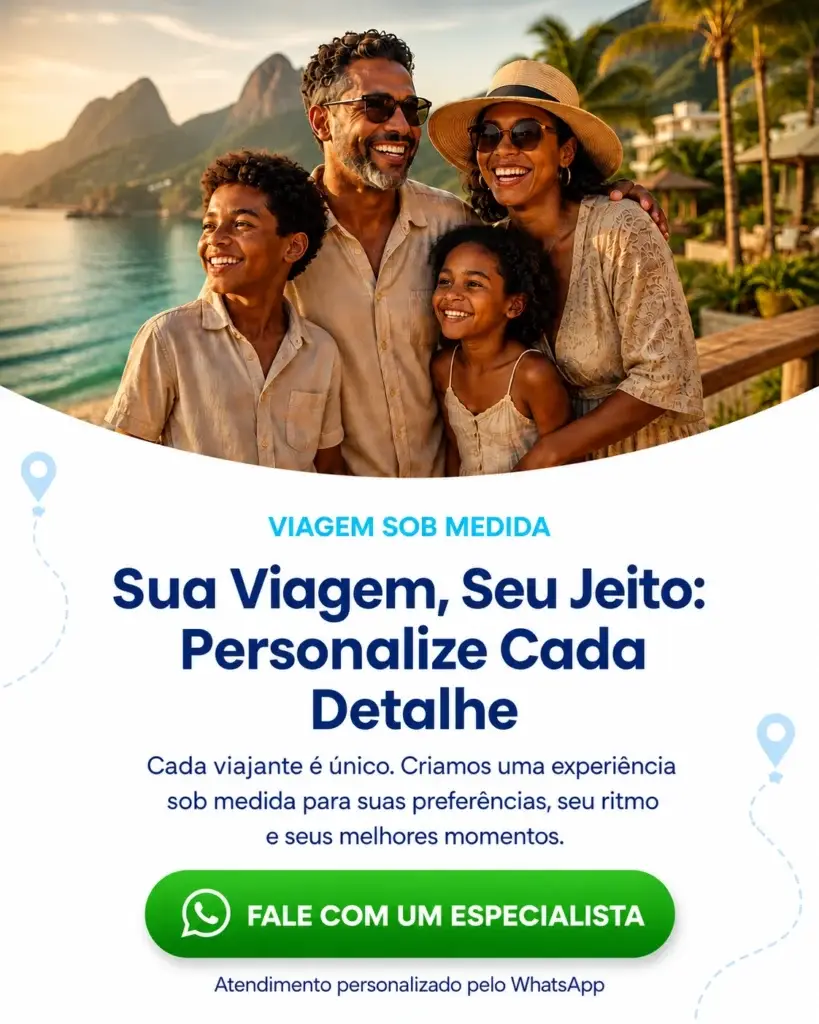 Viagem personalizada com atendimento especializado da Levart Viagens